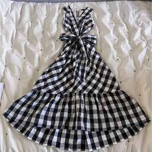 J.CREW • Gingham Sleeveless Faux-Wrap Dress